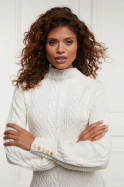 Holland Cooper Rachel Mini Dress Oyster Clearance