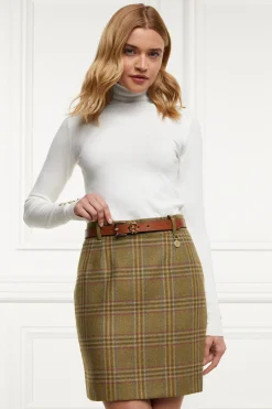 Holland Cooper Regency Skirt Avebury Green Check Online