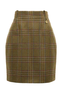 Holland Cooper Regency Skirt Avebury Green Check Online