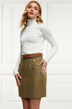 Holland Cooper Regency Skirt Avebury Green Check Online