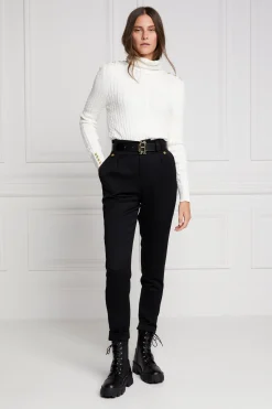 Holland Cooper Seattle Roll Neck Cable Knit Winter White Discount