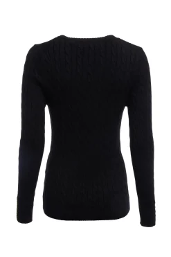 Holland Cooper Seattle V-Neck Knit Black Best