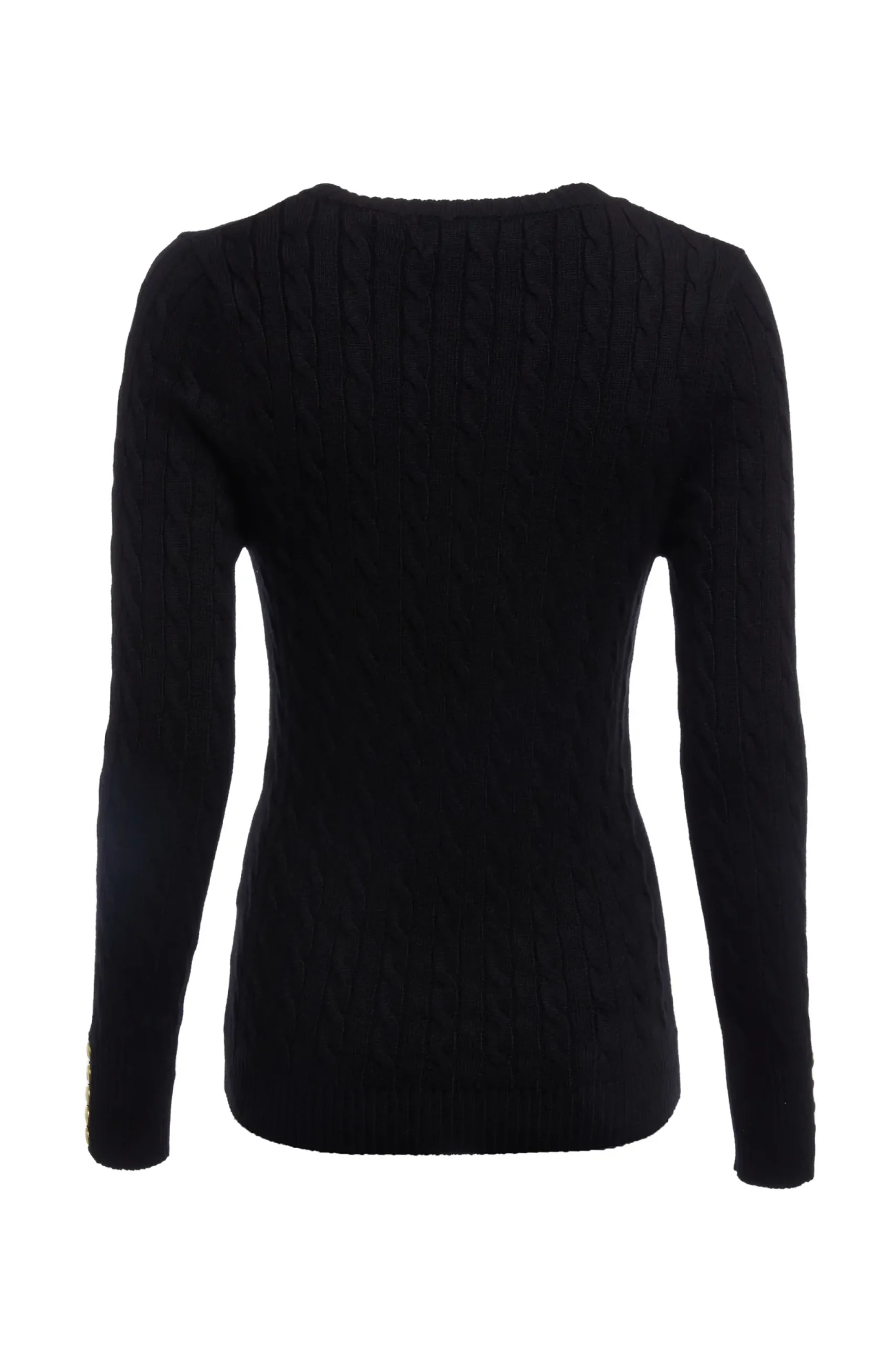 Holland Cooper Seattle V-Neck Knit Black Best