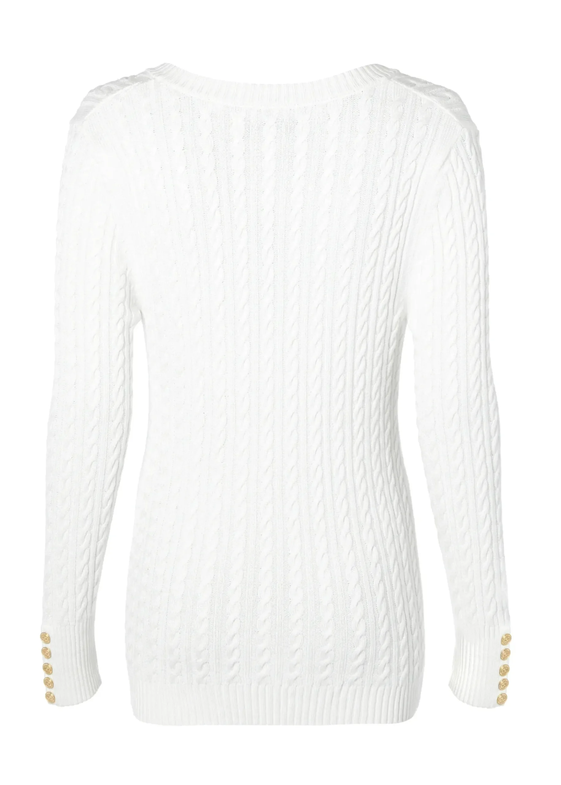 Holland Cooper Seattle V-Neck Knit Winter White New