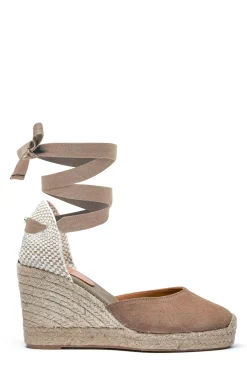 Holland Cooper Seville Wedge Sandal Taupe Online