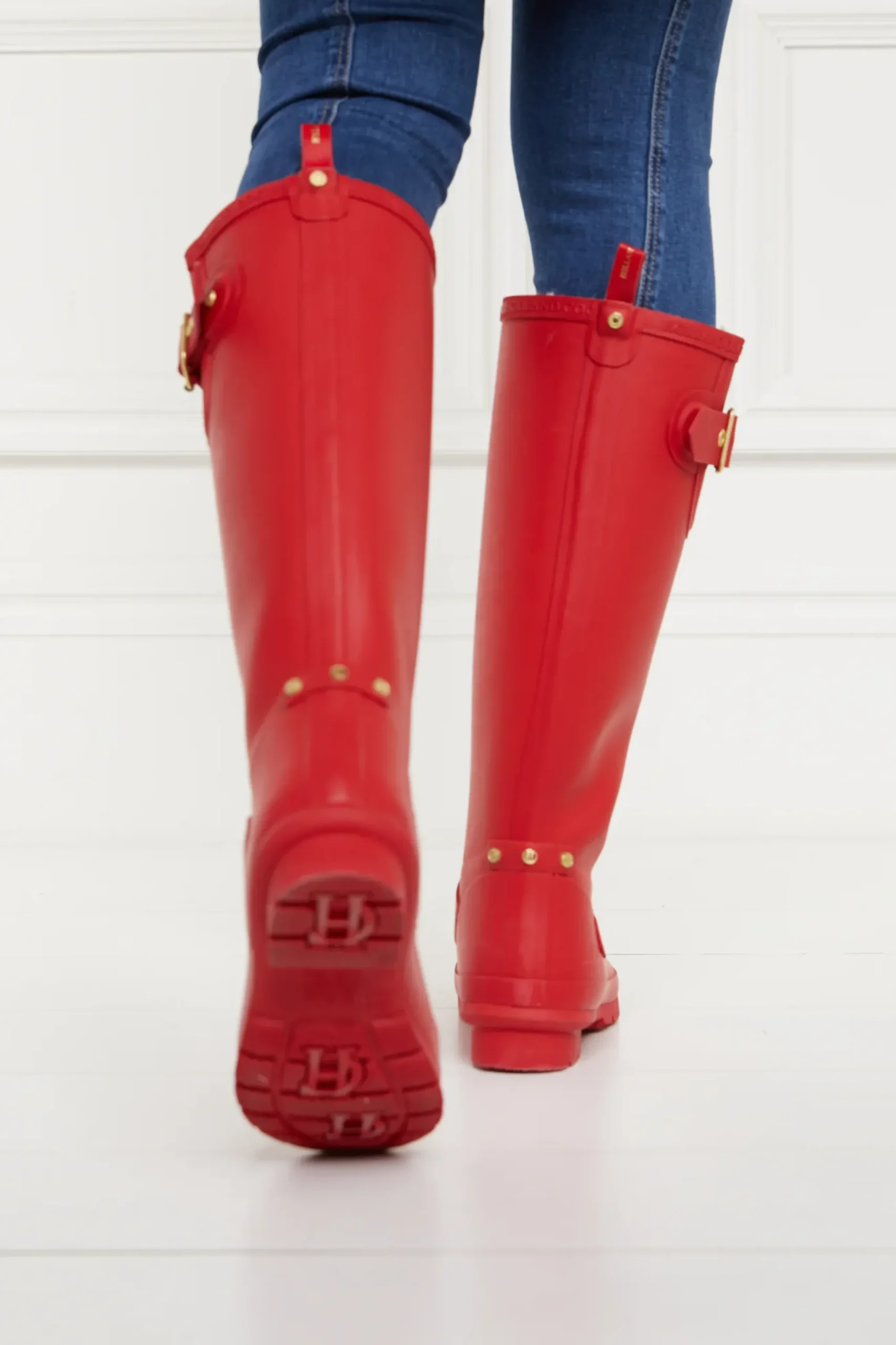 Holland Cooper Sherpa Lined Regency Wellington Heritage Red