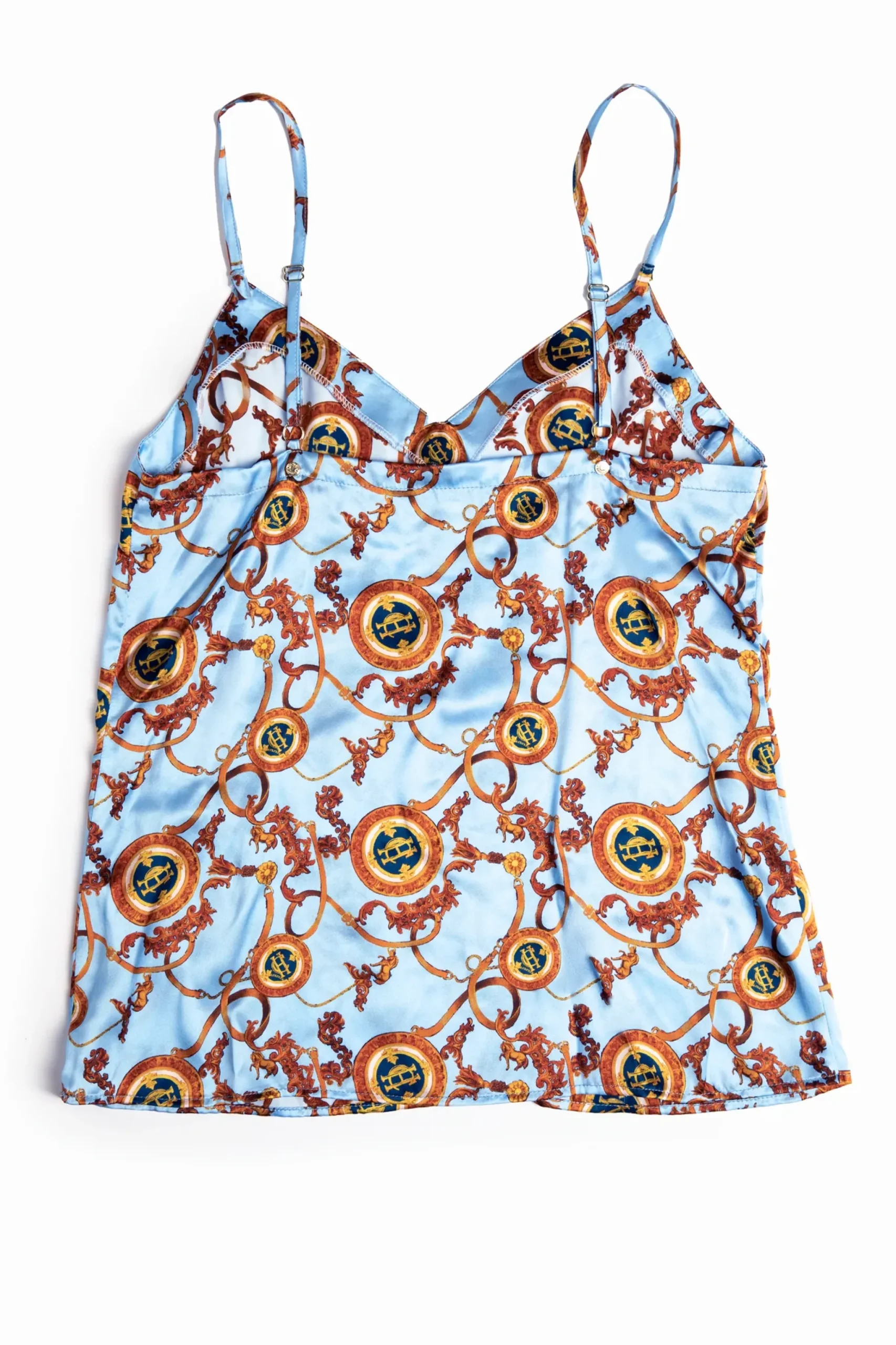 Holland Cooper Silk Camisole Sky Blue Discount
