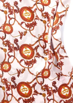 Holland Cooper Silk Dressing Gown Blush Hot