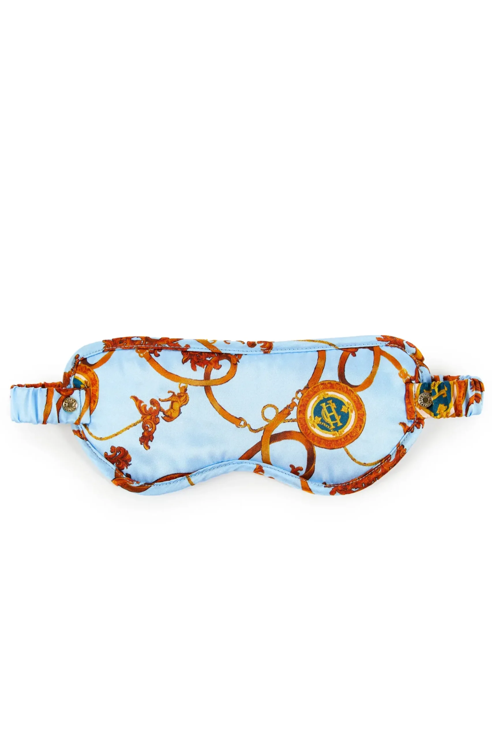 Holland Cooper Silk Eye Mask Sky Blue Clearance