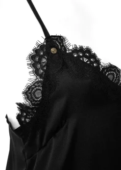 Holland Cooper Silk Lace Cami Black