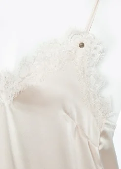 Holland Cooper Silk Lace Cami Oyster Sale