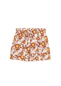 Holland Cooper Silk Pyjama Short Blush Hot