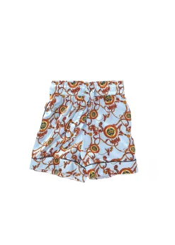Holland Cooper Silk Pyjama Short Sky Blue Online
