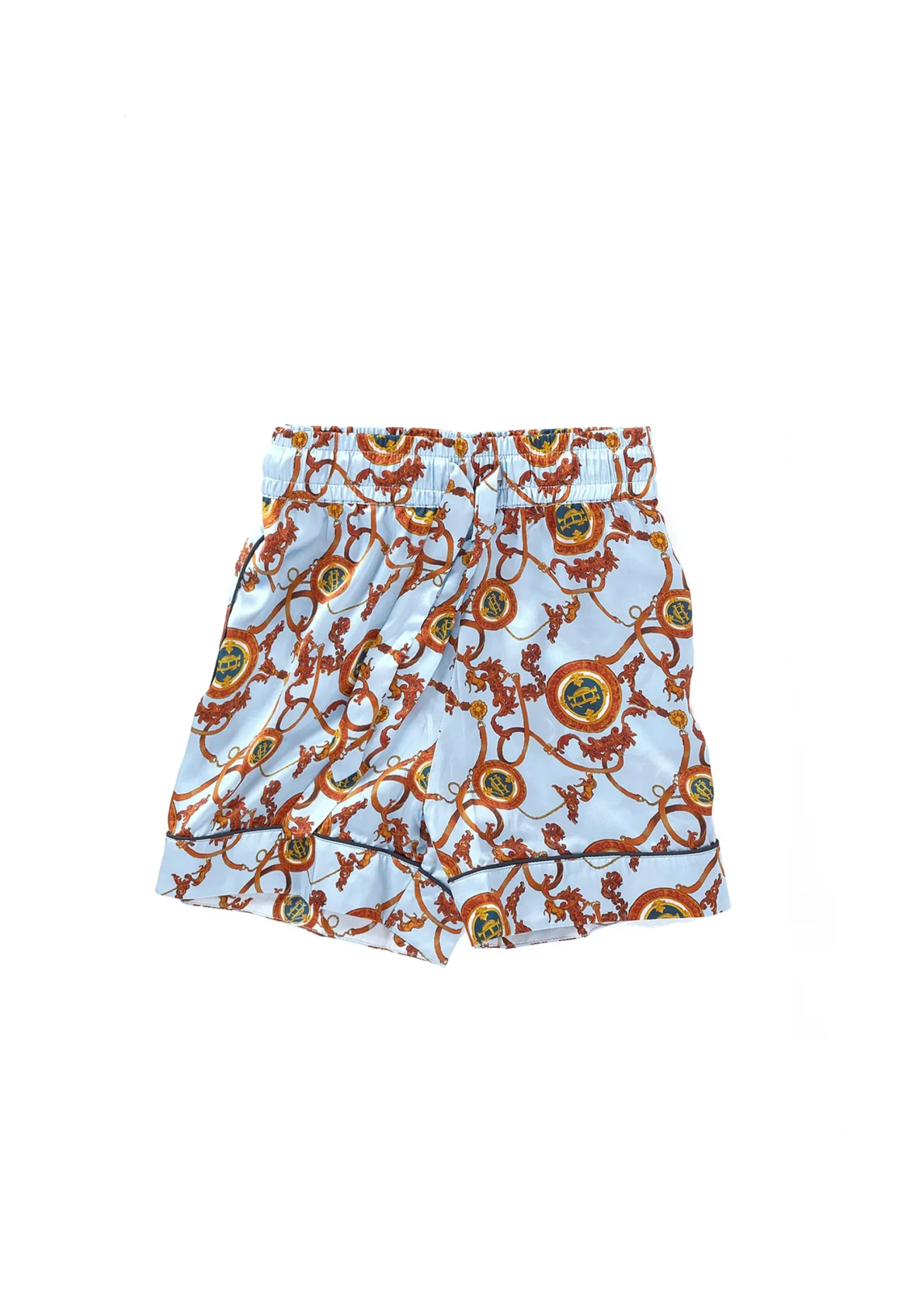 Holland Cooper Silk Pyjama Short Sky Blue Online