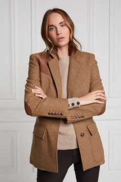 Holland Cooper Single Breasted Field Blazer Tawny Online