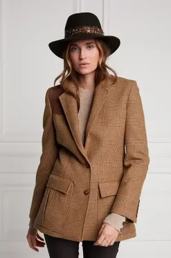 Holland Cooper Single Breasted Field Blazer Tawny Online