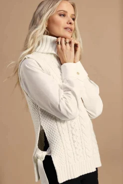 Holland Cooper Sleeveless Knit Natural Outlet