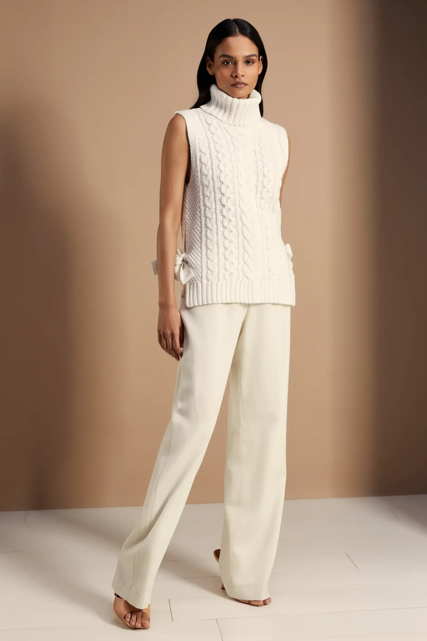 Holland Cooper Sleeveless Knit Natural Outlet