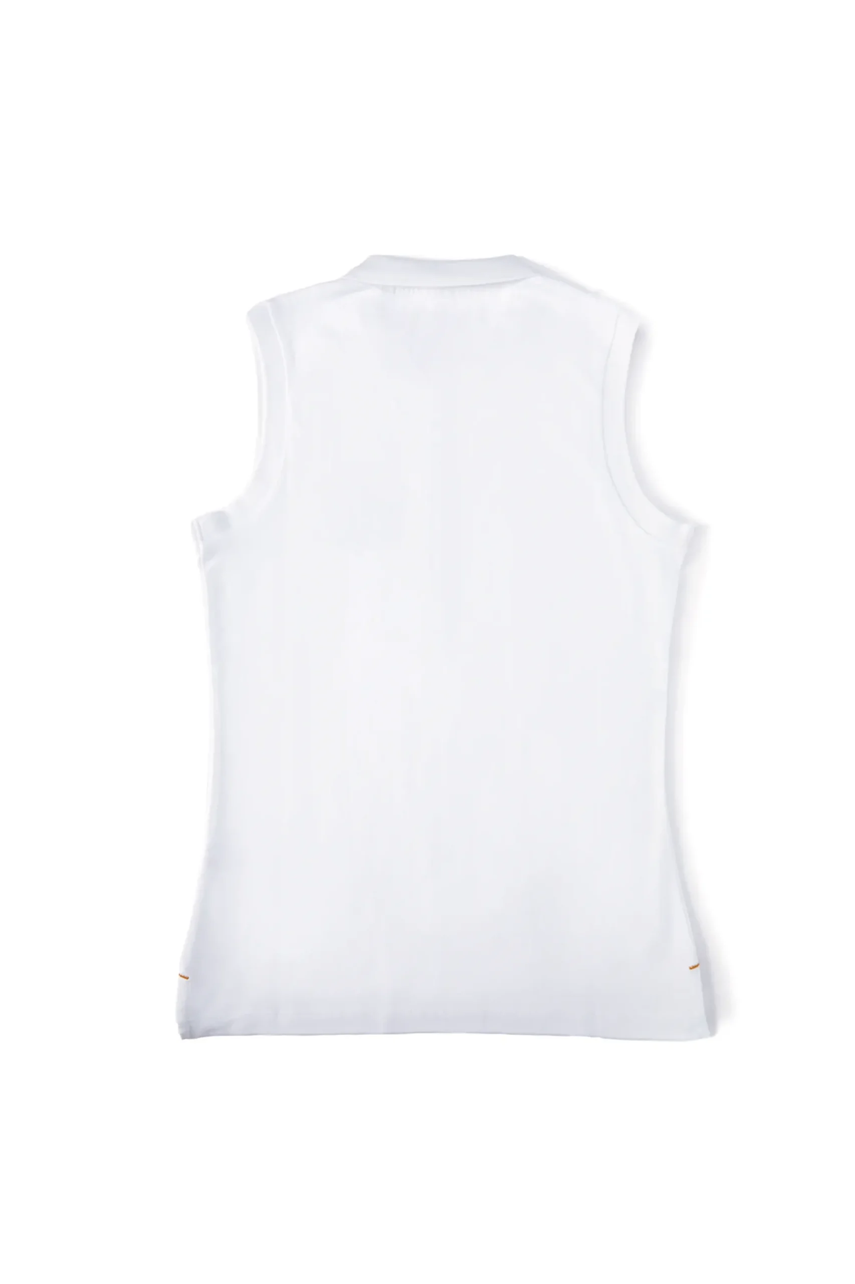 Holland Cooper Sleeveless Polo Shirt White Online