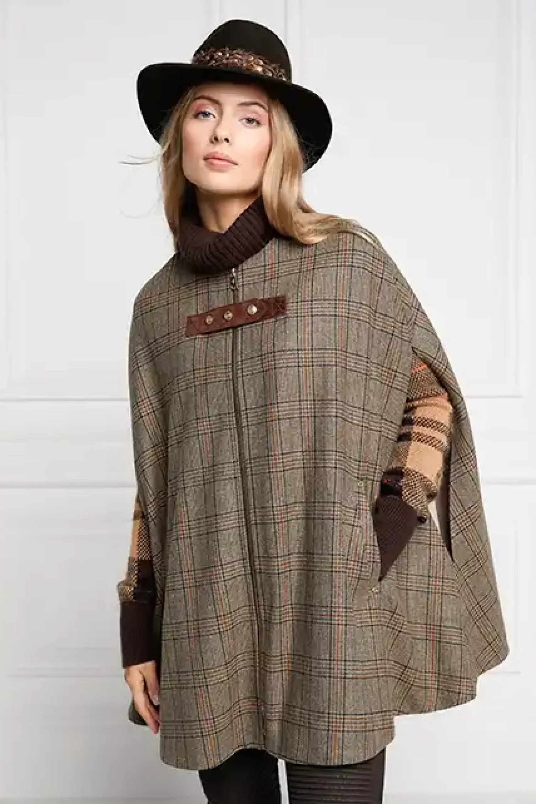 Holland Cooper Slim Cape Bourbon Tweed Clearance