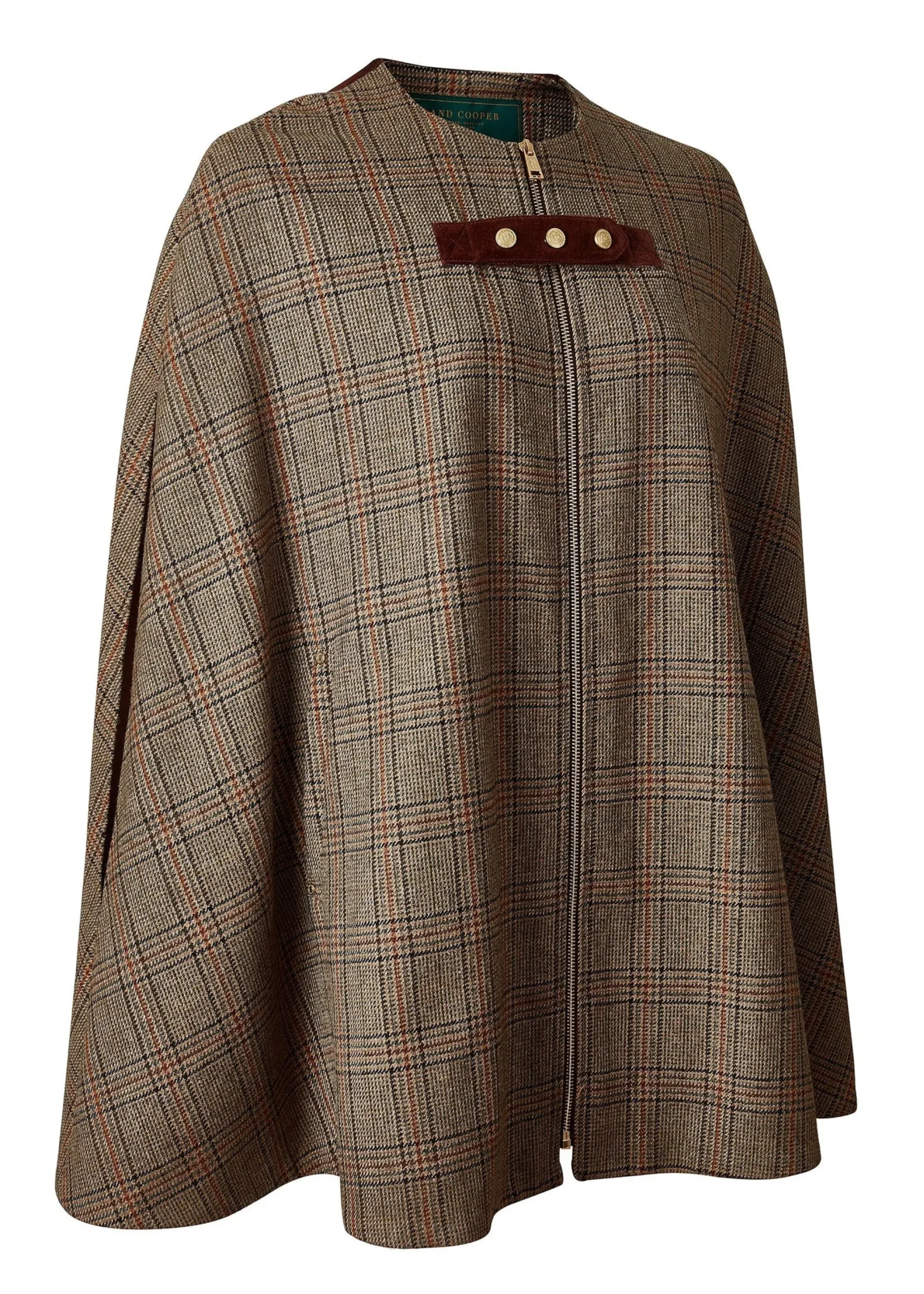 Holland Cooper Slim Cape Bourbon Tweed Clearance