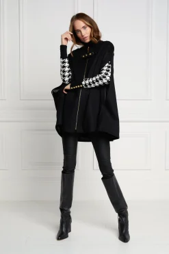 Holland Cooper Slim Cape Soft Black New