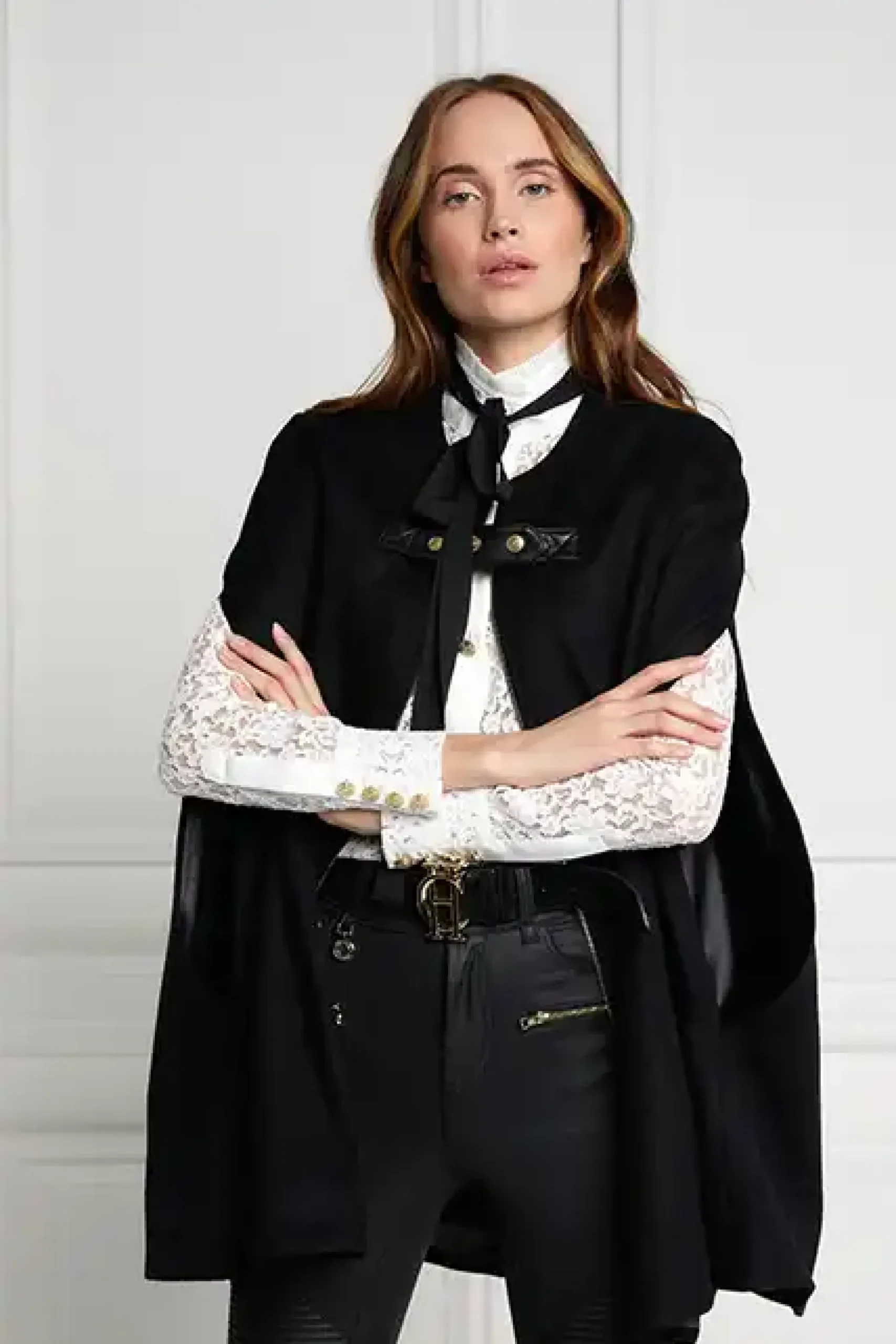 Holland Cooper Slim Cape Soft Black New
