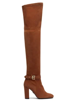 Holland Cooper Sloane Over The Knee Boot Tan Discount