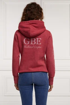 Holland Cooper Sporting Goods Hoodie Varsity Red New