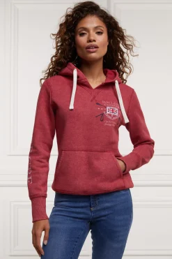 Holland Cooper Sporting Goods Hoodie Varsity Red New