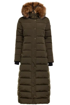 Holland Cooper Stoneleigh Longline Coat Khaki Best