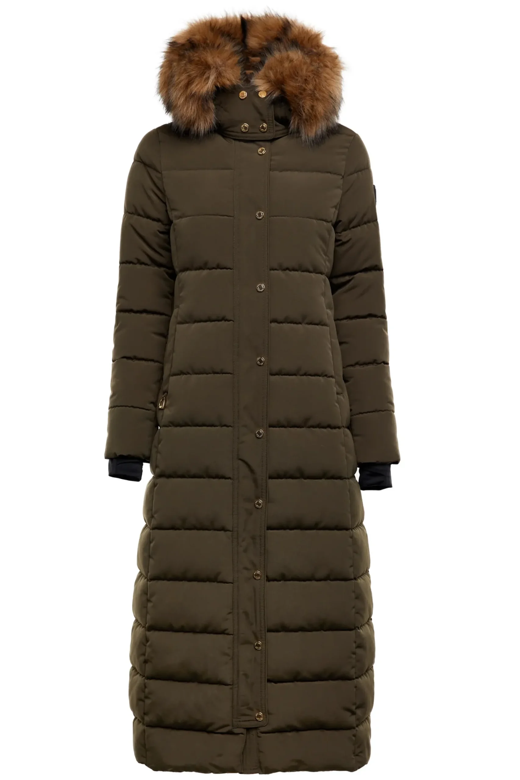 Holland Cooper Stoneleigh Longline Coat Khaki Best