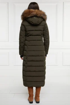 Holland Cooper Stoneleigh Longline Coat Khaki Best