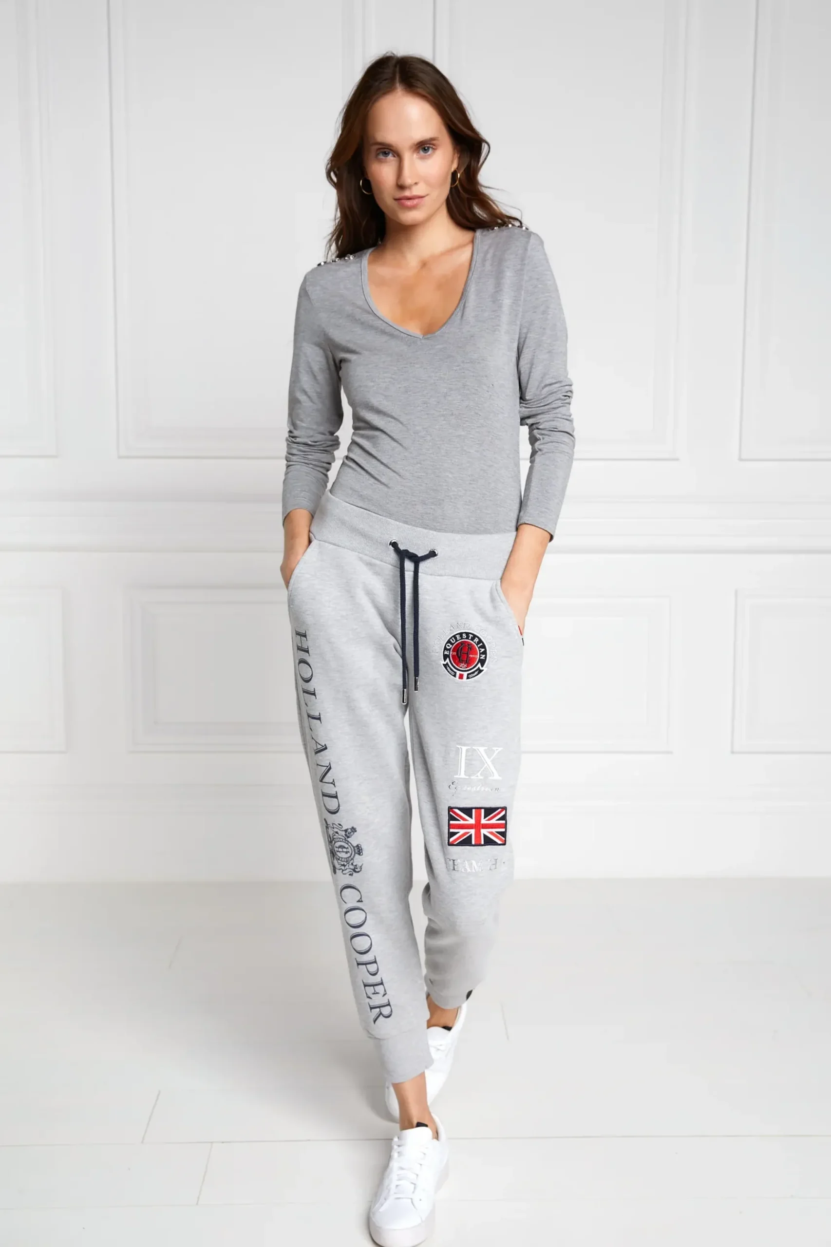 Holland Cooper Team Jogger Grey Marl Sale