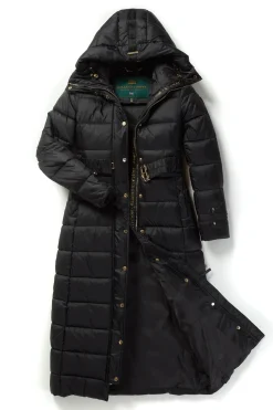 Holland Cooper The Arosa Longline Coat Black