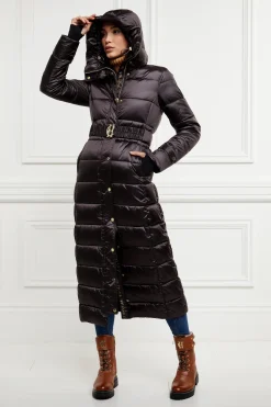 Holland Cooper The Arosa Longline Coat Chocolate Discount