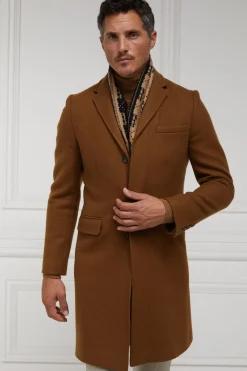 Holland Cooper The Cheltenham Coat Dark Camel Clearance