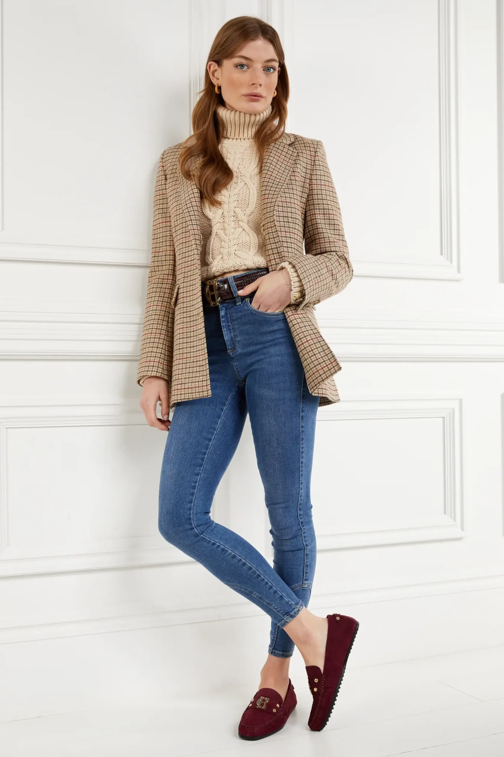 Holland Cooper The Driving Loafer Merlot Discount