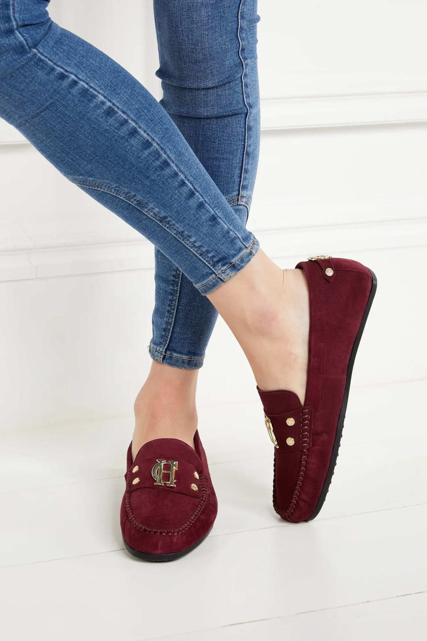 Holland Cooper The Driving Loafer Merlot Discount