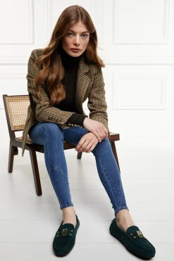 Holland Cooper The Driving Loafer Emerald New