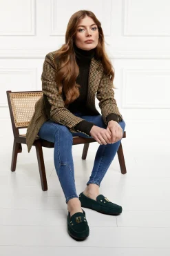 Holland Cooper The Driving Loafer Emerald New