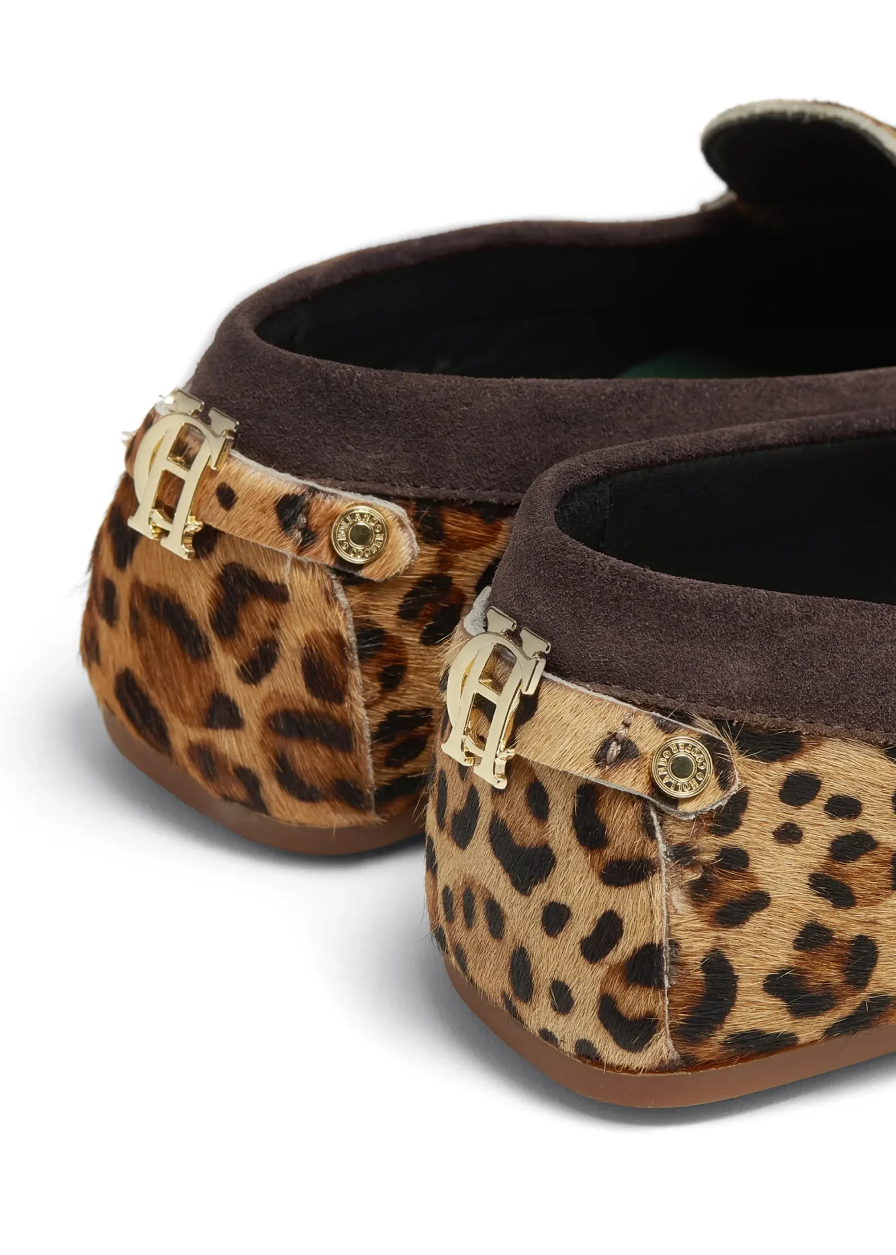 Holland Cooper The Driving Loafer Leopard Pony Clearance