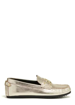 Holland Cooper The Driving Loafer Gold Sale