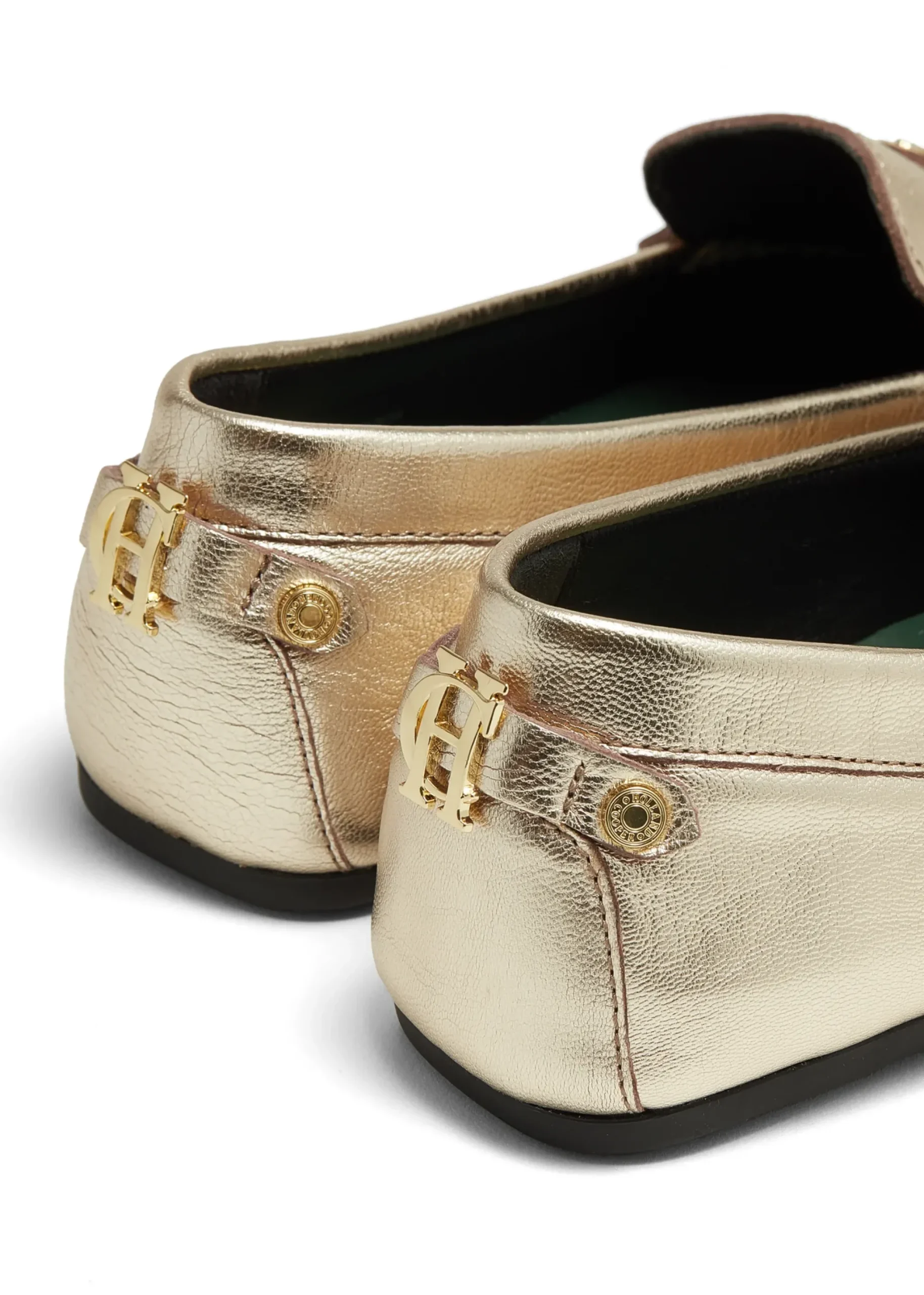 Holland Cooper The Driving Loafer Gold Sale