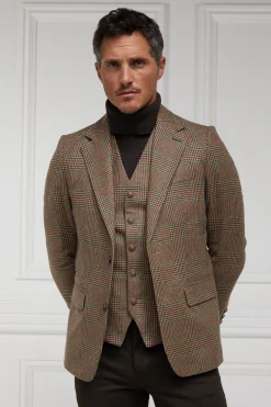 Holland Cooper The Single Breasted Blazer Clarence Check Forest Sale