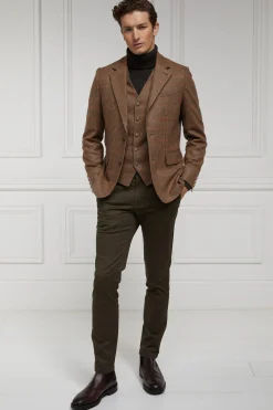 Holland Cooper The Single Breasted Blazer Clarence Check Merlot Sale