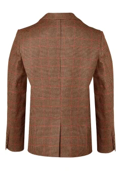 Holland Cooper The Single Breasted Blazer Clarence Check Merlot Sale