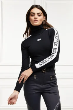 Holland Cooper Thermal Ski Knit Black Hot