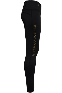 Holland Cooper Thermal Ski Leggings Black Discount