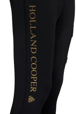 Holland Cooper Thermal Ski Leggings Black Discount